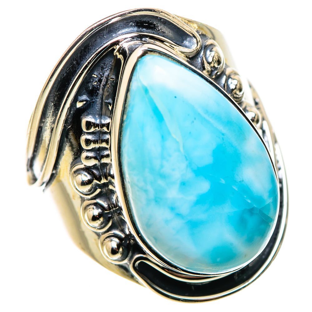 Larimar Rings handcrafted by Ana Silver Co - RING133697 - Photo 2