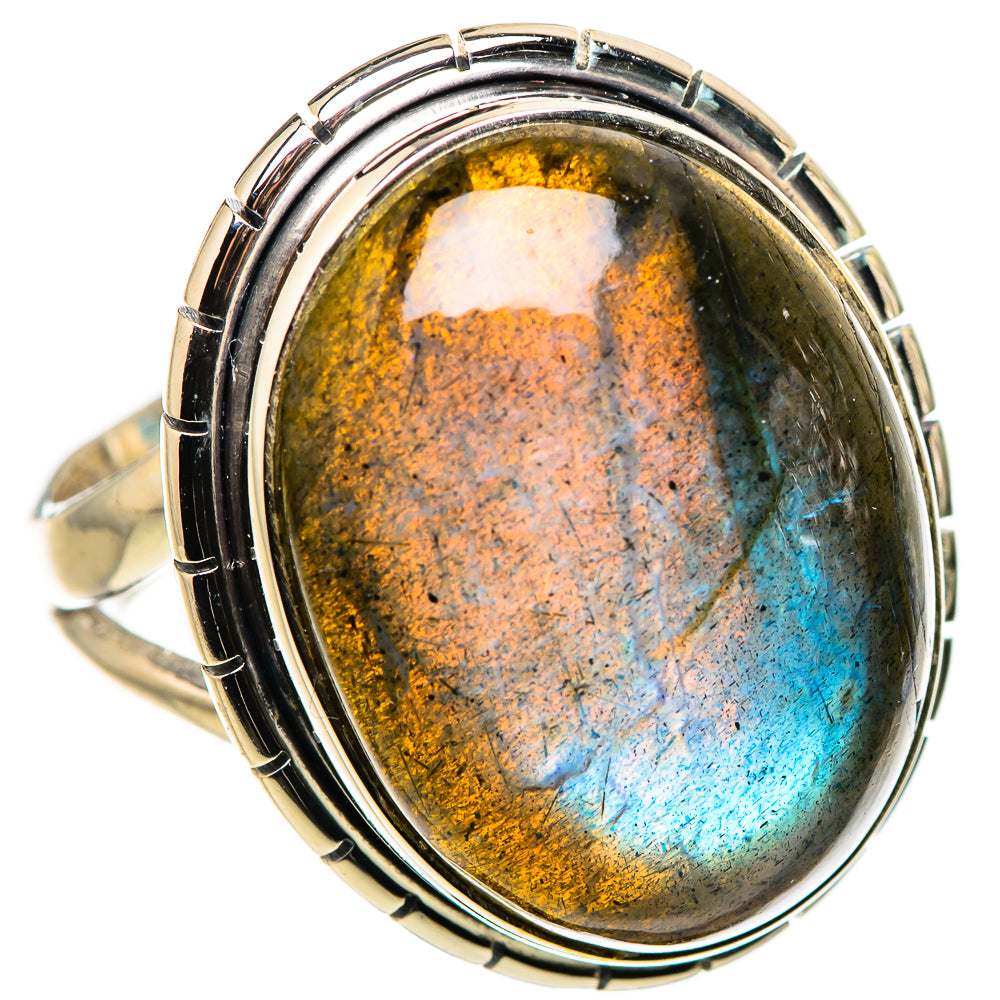 Labradorite Rings handcrafted by Ana Silver Co - RING133698 - Photo 2