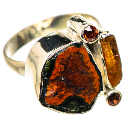 Coconut Geode Druzy Rings handcrafted by Ana Silver Co - RING133703 - Photo 2