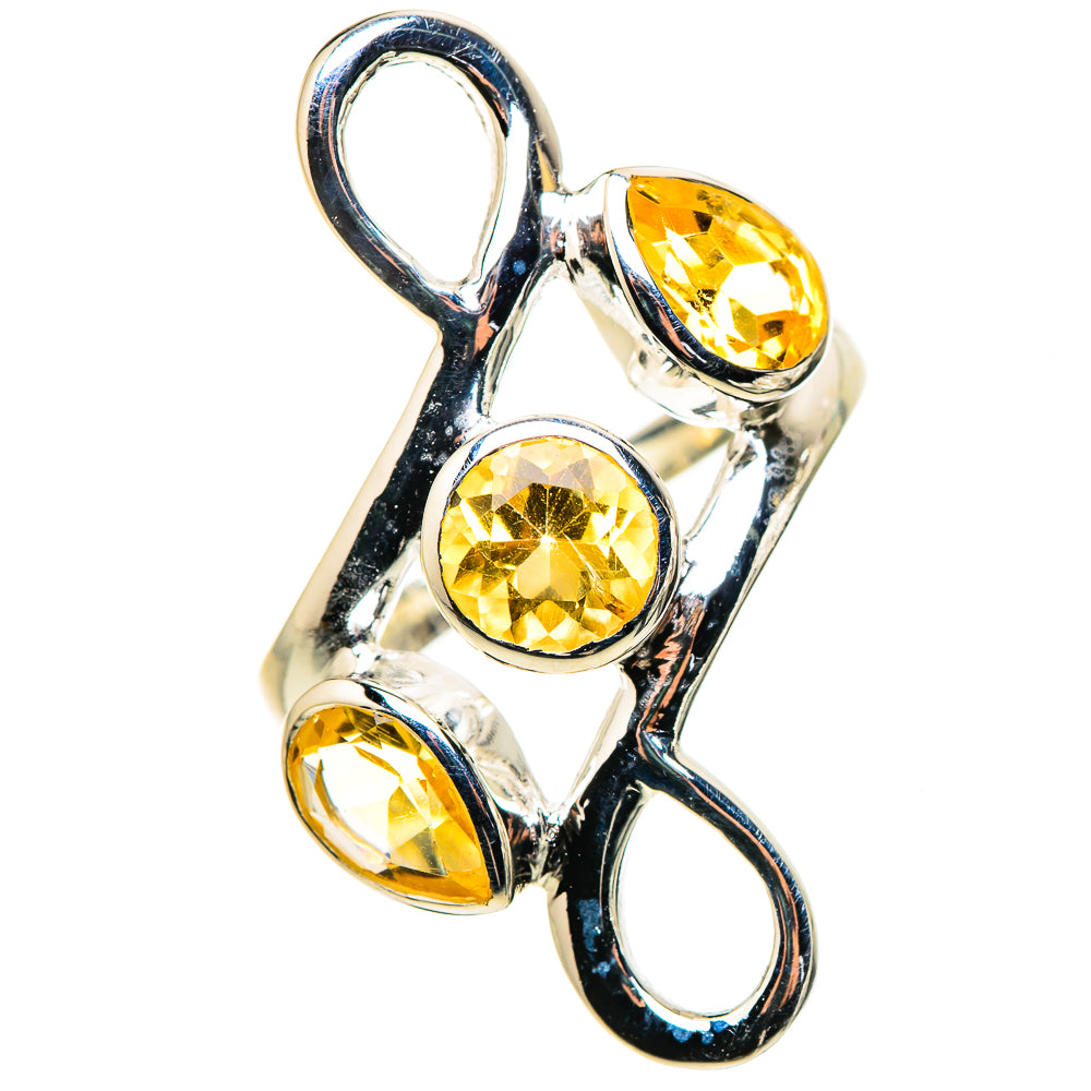 Citrine Rings handcrafted by Ana Silver Co - RING133705 - Photo 2