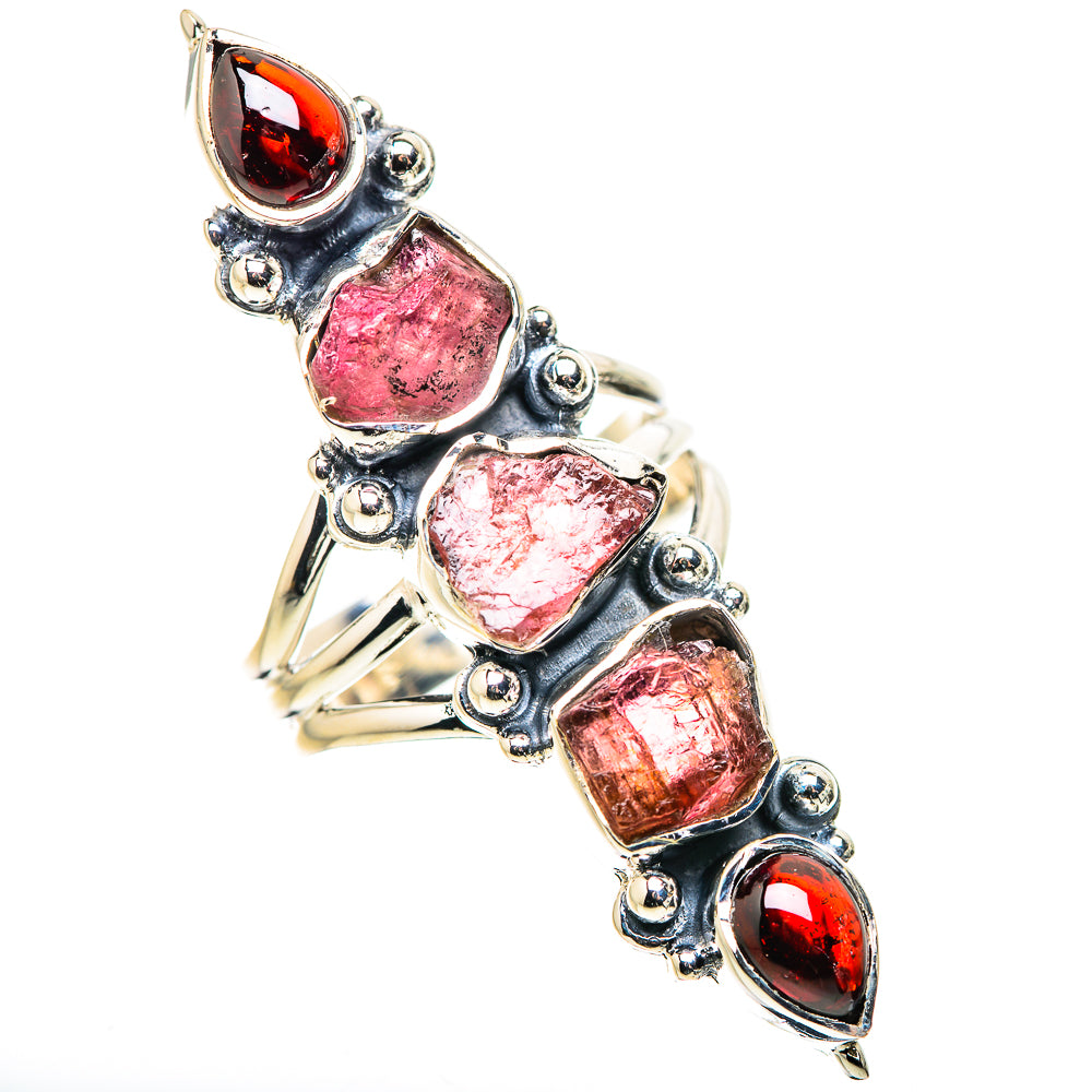 Pink Tourmaline Rings handcrafted by Ana Silver Co - RING133710 - Photo 2