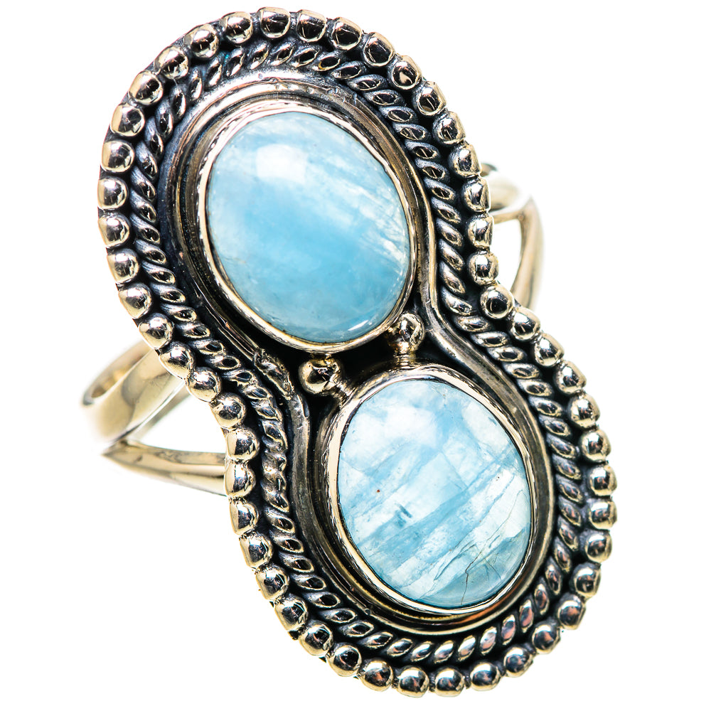 Aquamarine Rings handcrafted by Ana Silver Co - RING133727 - Photo 2