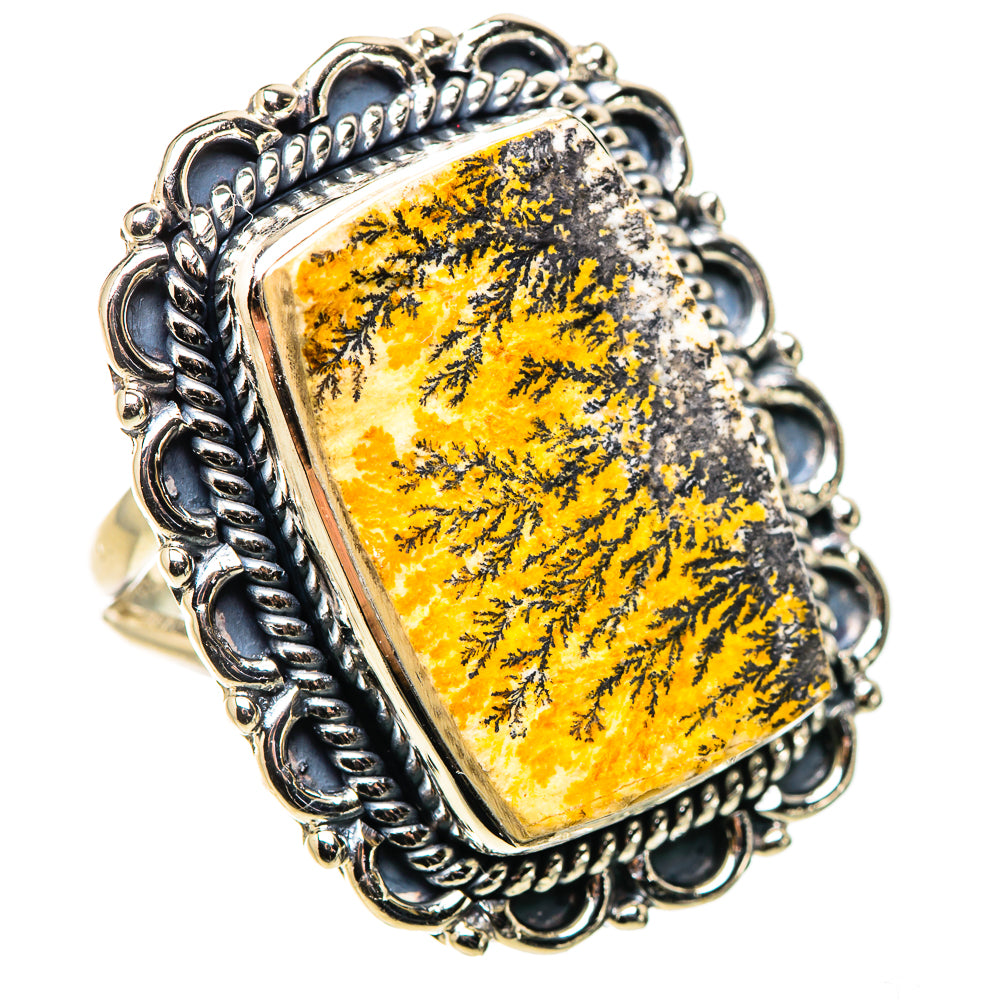 Germany Psilomelane Dendrite Rings handcrafted by Ana Silver Co - RING133736 - Photo 2