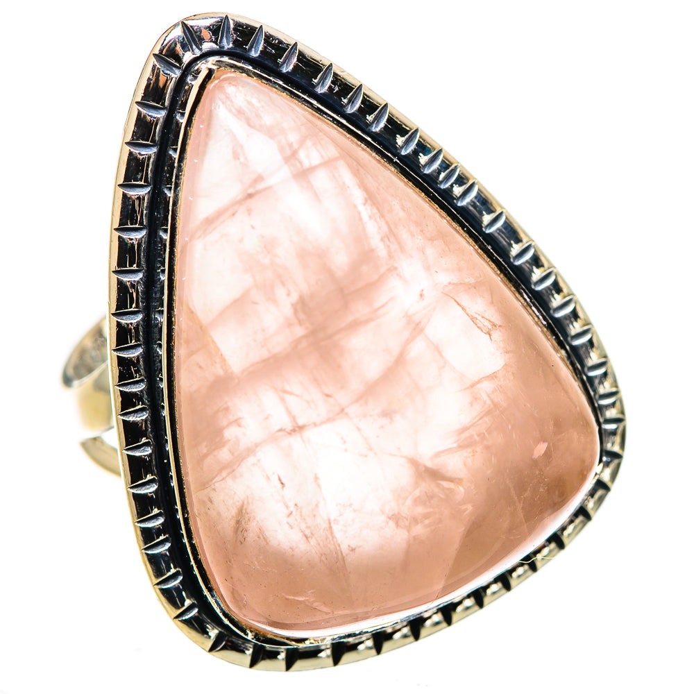 Rose Quartz Rings handcrafted by Ana Silver Co - RING133740 - Photo 2