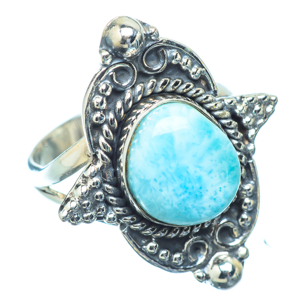 Larimar Rings handcrafted by Ana Silver Co - RING13375