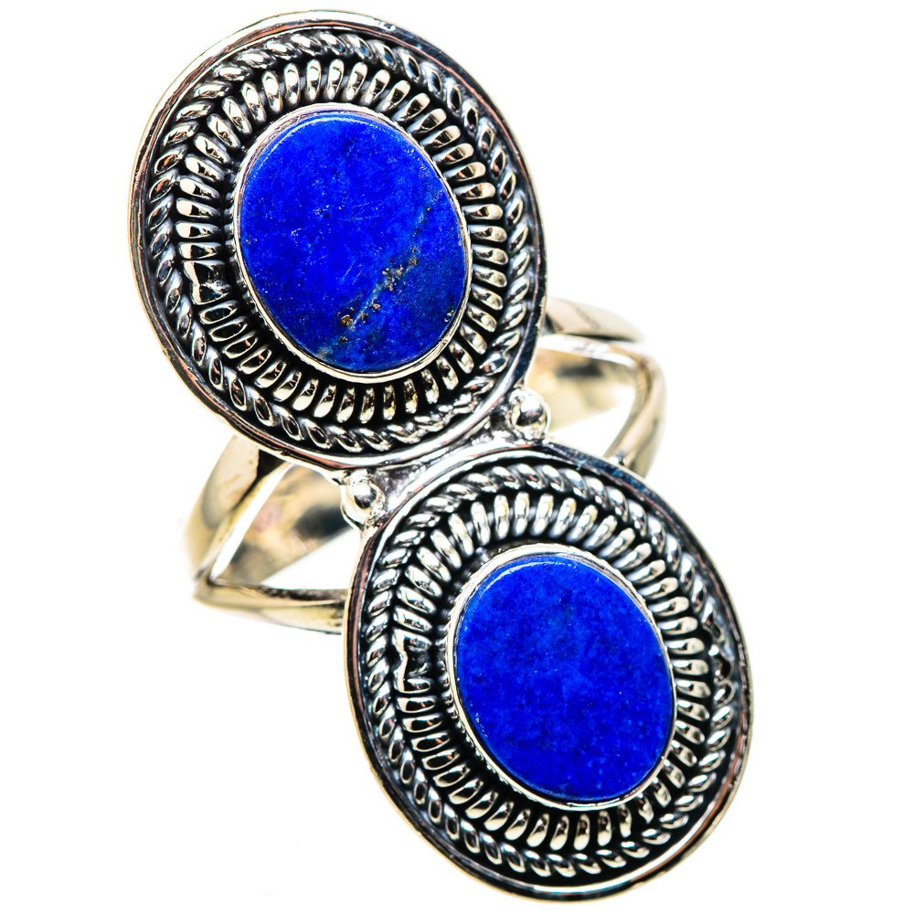 Lapis Lazuli Rings handcrafted by Ana Silver Co - RING133751 - Photo 2