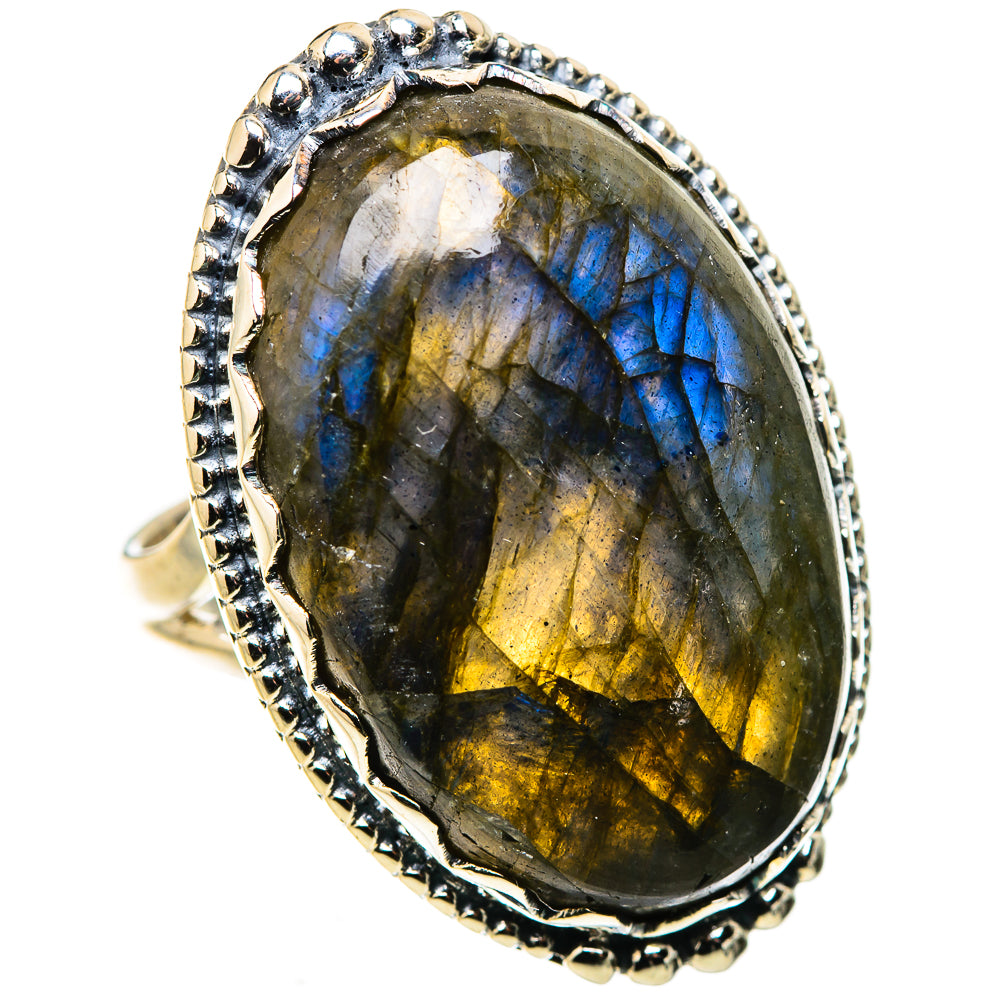 Labradorite Rings handcrafted by Ana Silver Co - RING133752 - Photo 2