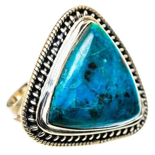 Chrysocolla Rings handcrafted by Ana Silver Co - RING133753 - Photo 2