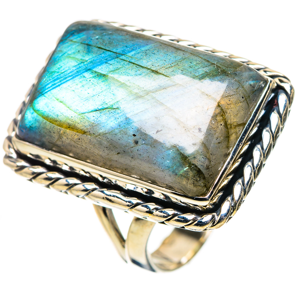 Labradorite Rings handcrafted by Ana Silver Co - RING133758 - Photo 2
