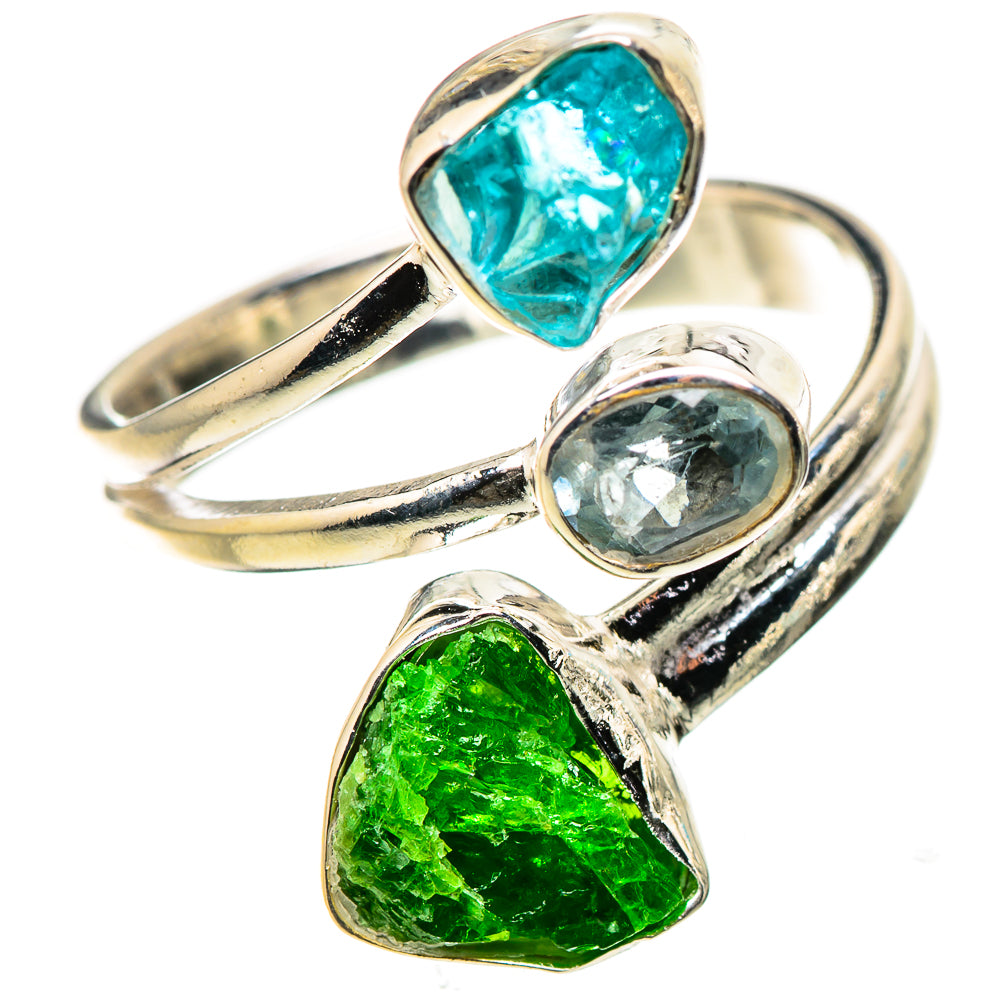 Chrome Diopside Rings handcrafted by Ana Silver Co - RING133759 - Photo 2