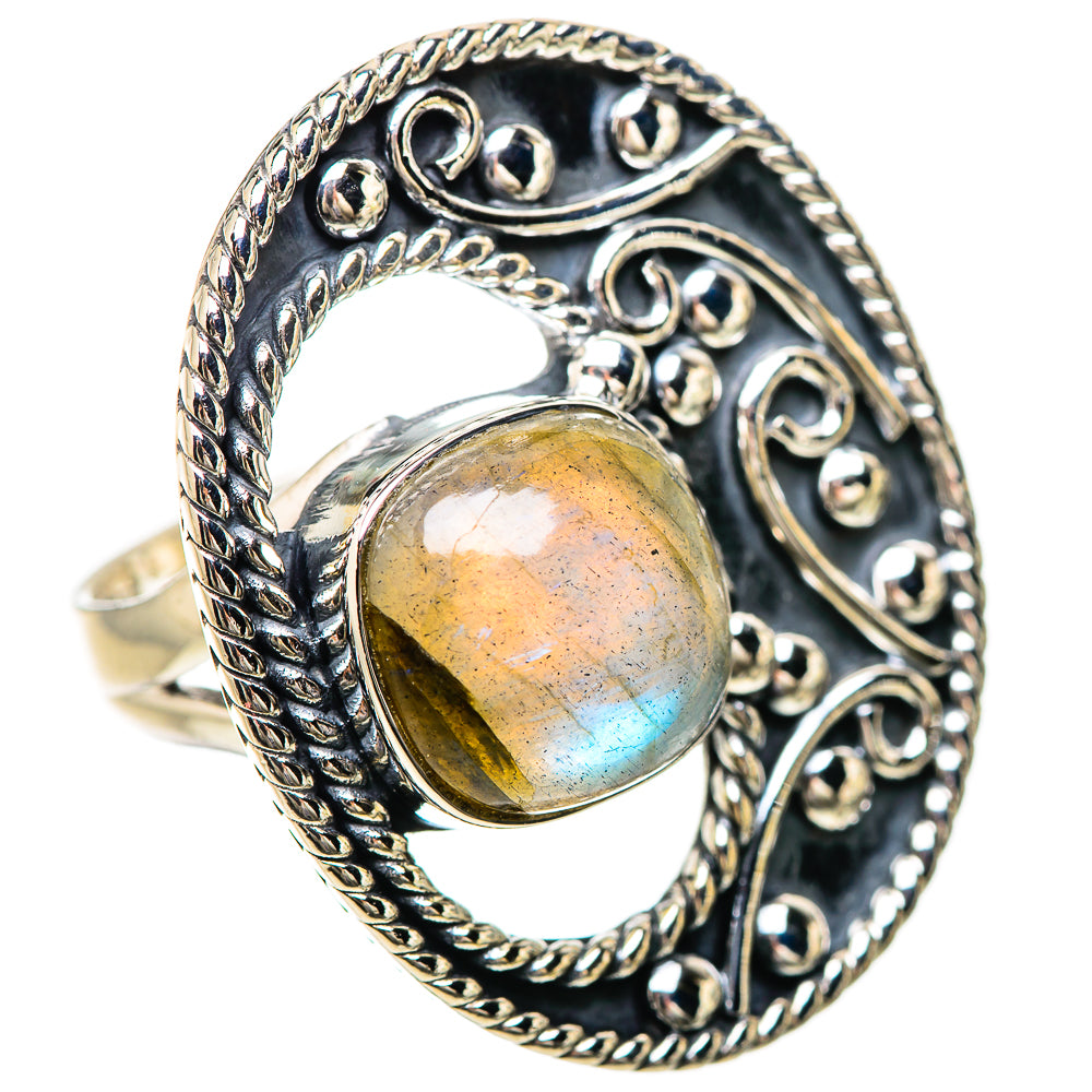 Labradorite Rings handcrafted by Ana Silver Co - RING133762 - Photo 2