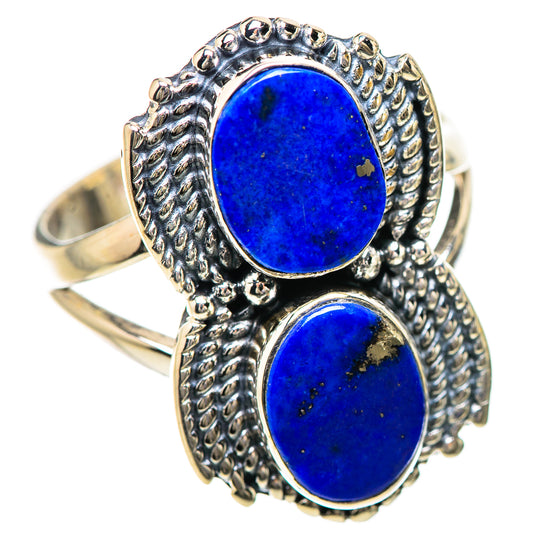 Lapis Lazuli Rings handcrafted by Ana Silver Co - RING133763 - Photo 2