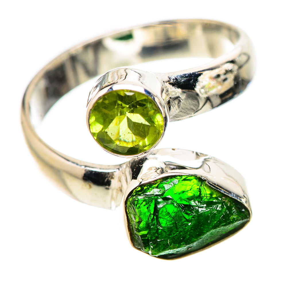 Chrome Diopside Rings handcrafted by Ana Silver Co - RING133768 - Photo 2
