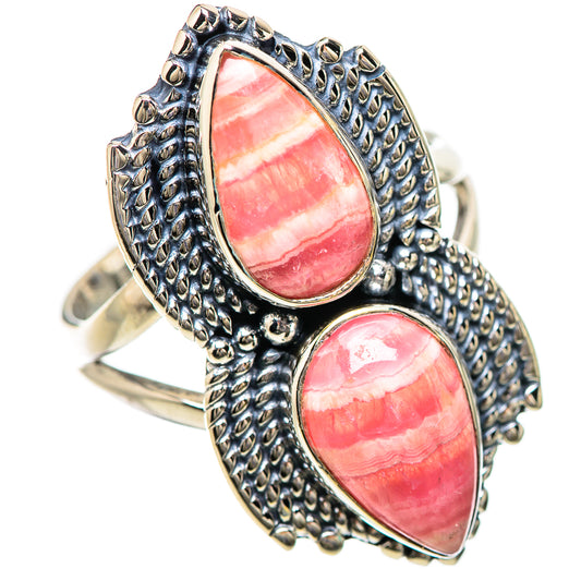 Rhodochrosite Rings handcrafted by Ana Silver Co - RING133773 - Photo 2