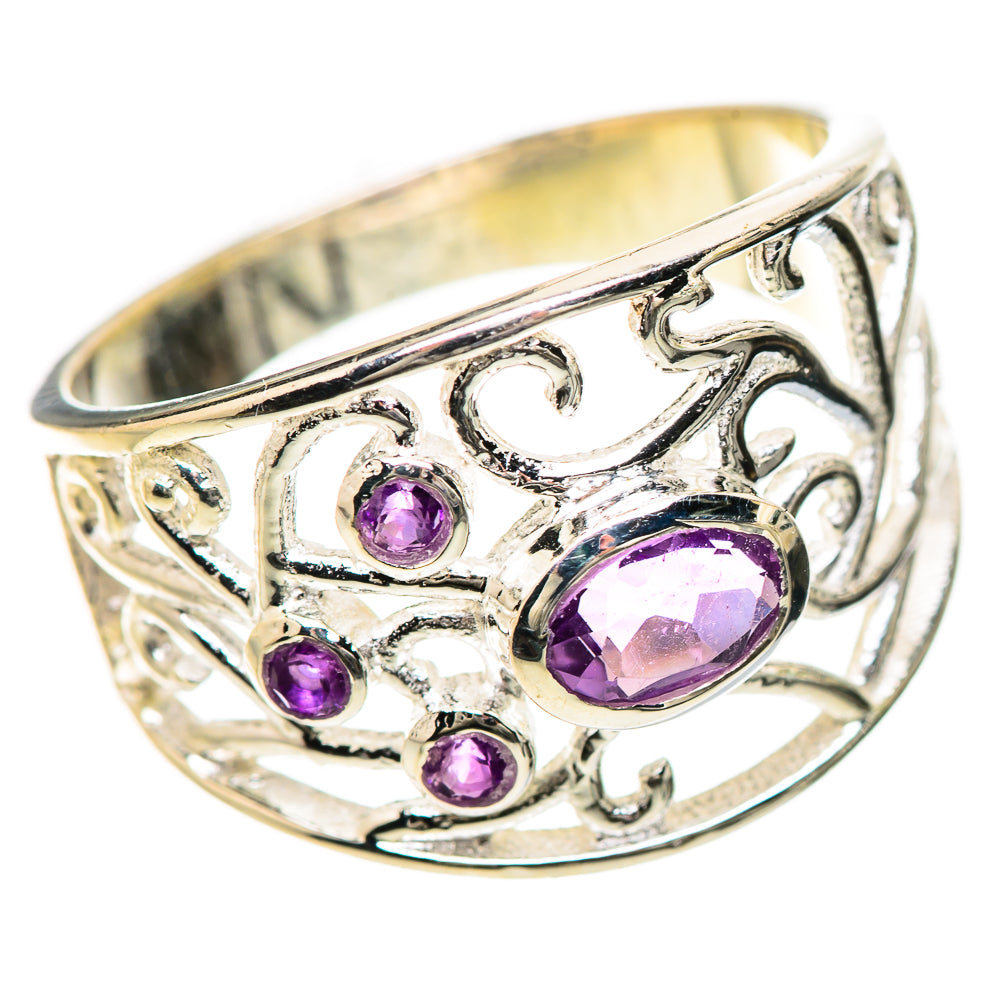 Amethyst Rings handcrafted by Ana Silver Co - RING133777 - Photo 2