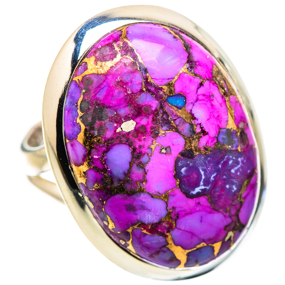 Purple Copper Composite Turquoise Rings handcrafted by Ana Silver Co - RING133780 - Photo 2