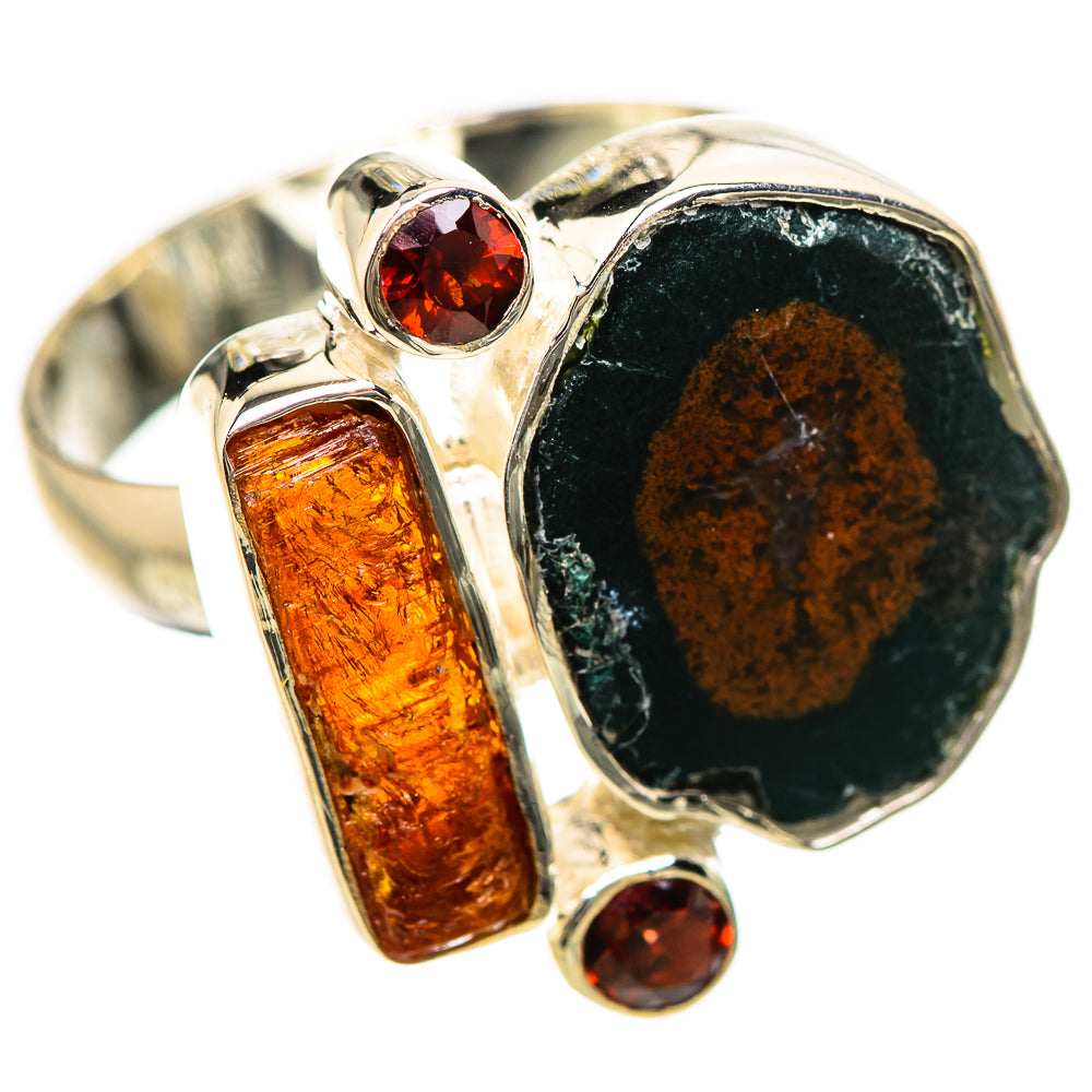Coconut Geode Druzy Rings handcrafted by Ana Silver Co - RING133786 - Photo 2