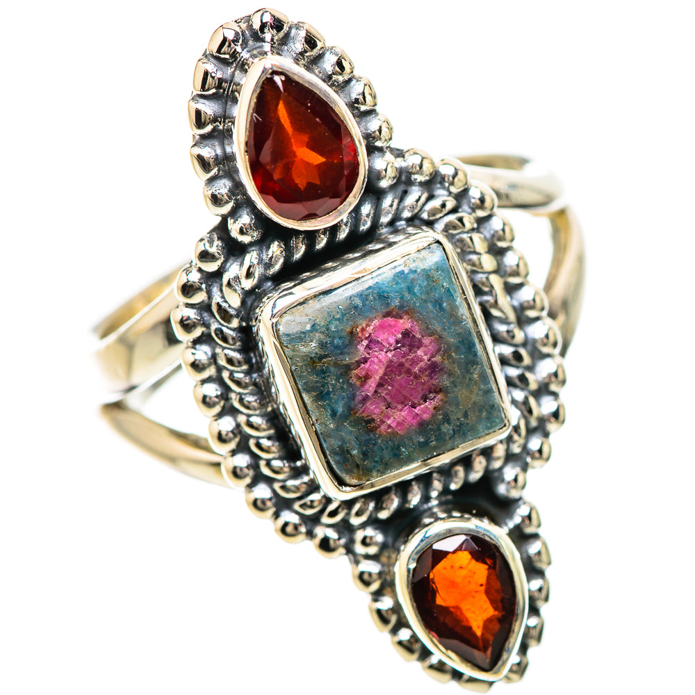 Ruby Fuchsite Rings handcrafted by Ana Silver Co - RING133787 - Photo 2