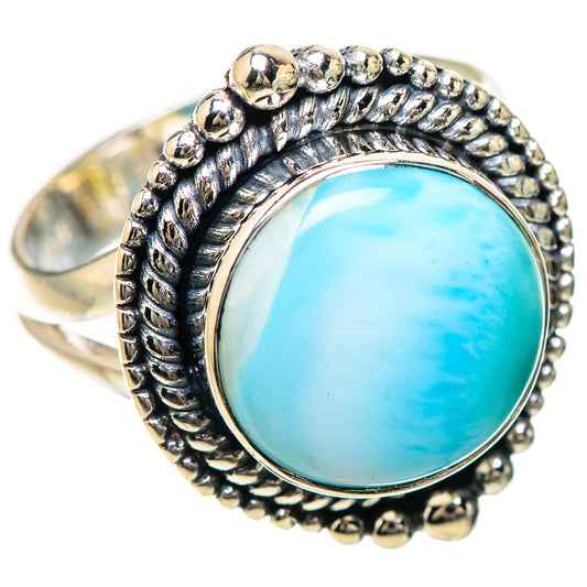 Larimar Rings handcrafted by Ana Silver Co - RING133793 - Photo 2