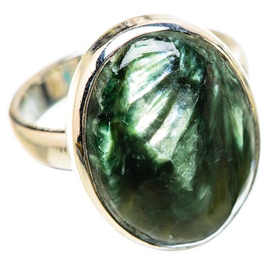Seraphinite Rings handcrafted by Ana Silver Co - RING133799 - Photo 2