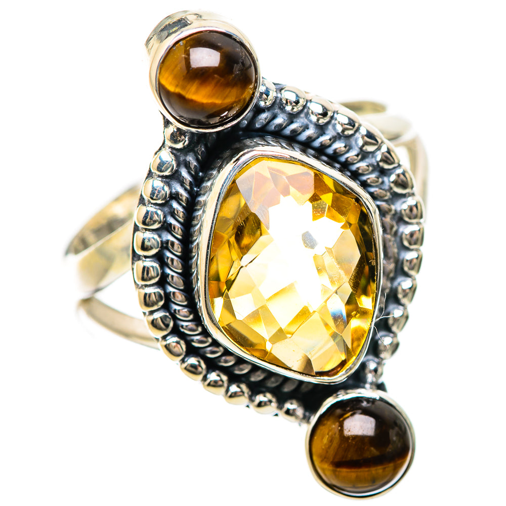Citrine Rings handcrafted by Ana Silver Co - RING133802 - Photo 2