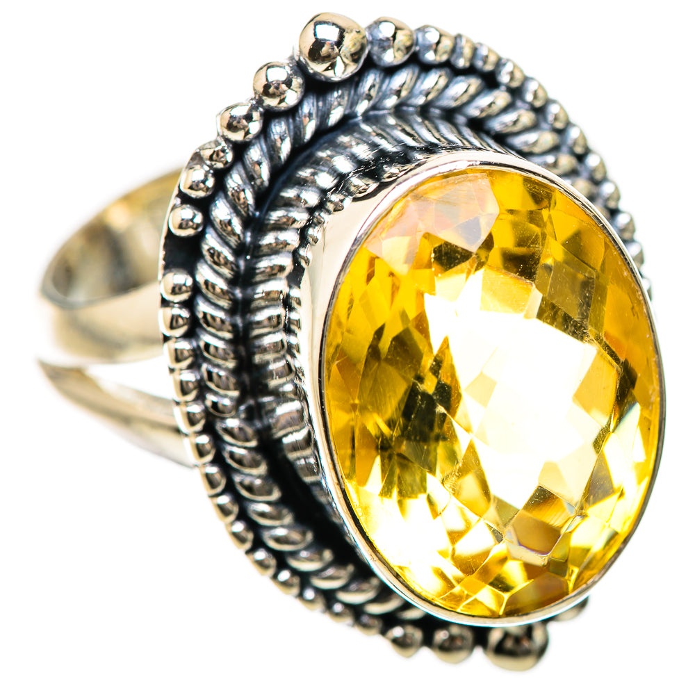 Citrine Rings handcrafted by Ana Silver Co - RING133803 - Photo 2