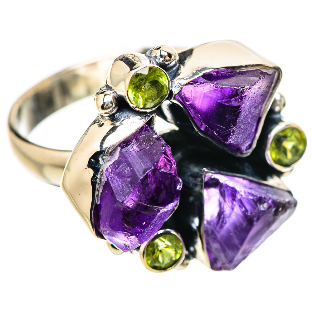 Amethyst Rings handcrafted by Ana Silver Co - RING133809 - Photo 2