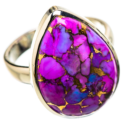 Purple Copper Composite Turquoise Rings handcrafted by Ana Silver Co - RING133811 - Photo 2