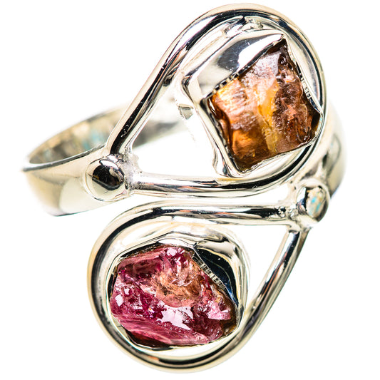 Pink Tourmaline Rings handcrafted by Ana Silver Co - RING133818 - Photo 2