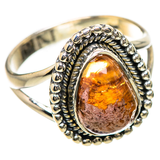Mexican Fire Opal Rings handcrafted by Ana Silver Co - RING133819 - Photo 2
