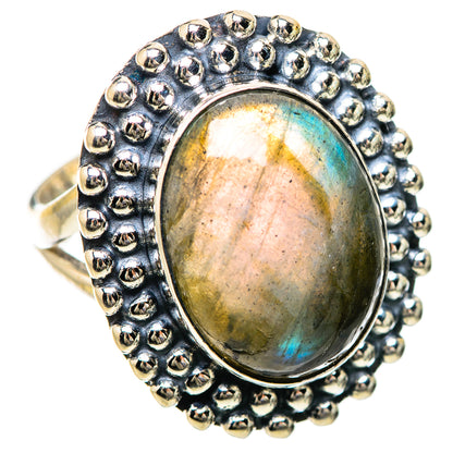 Labradorite Rings handcrafted by Ana Silver Co - RING133825 - Photo 2