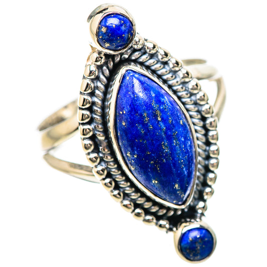 Lapis Lazuli Rings handcrafted by Ana Silver Co - RING133828 - Photo 2