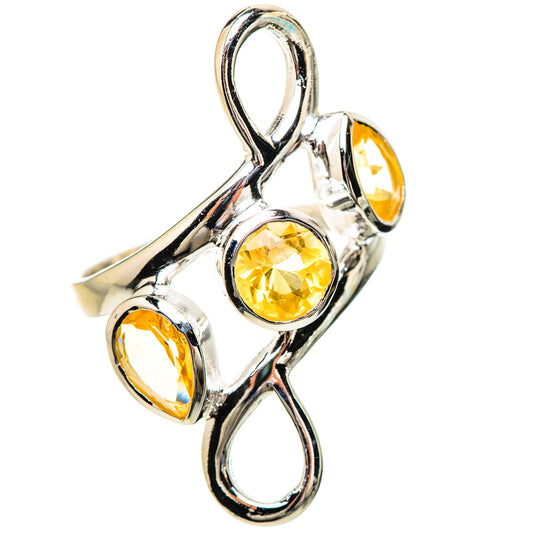 Citrine Rings handcrafted by Ana Silver Co - RING133833 - Photo 2