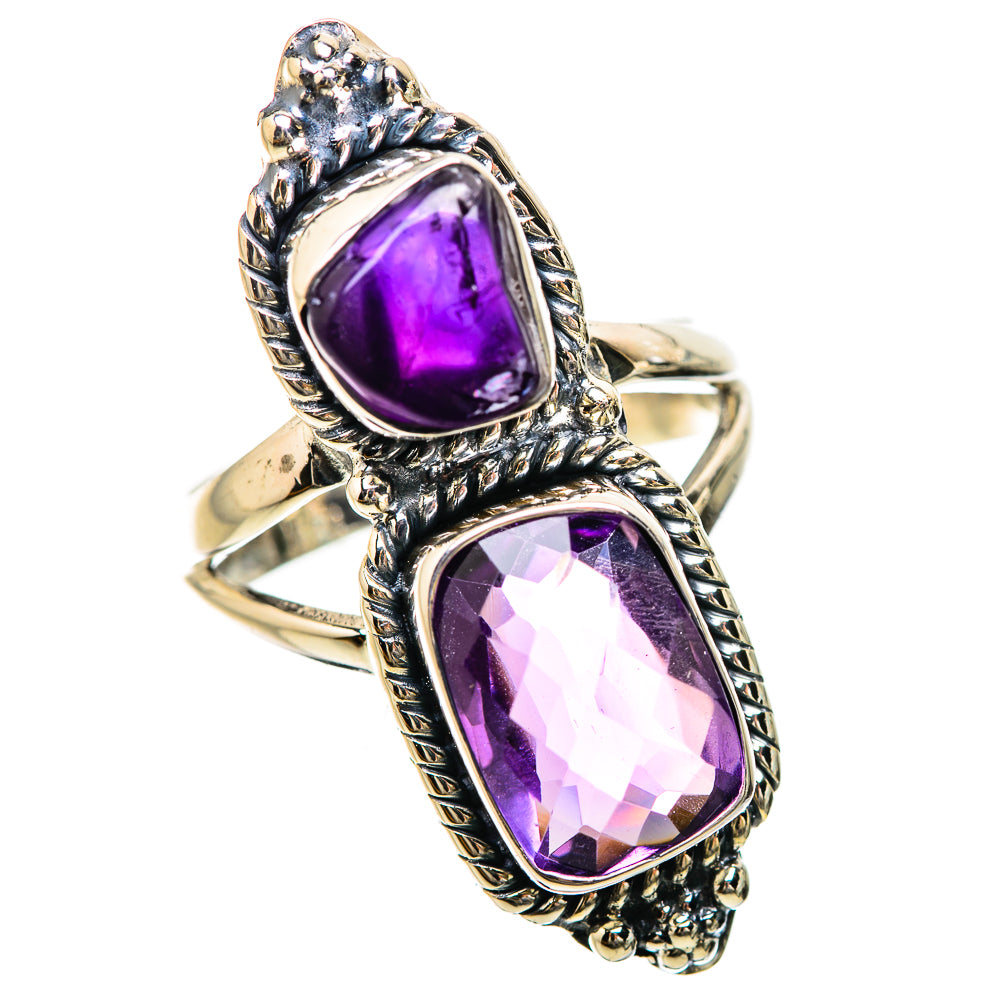 Amethyst Rings handcrafted by Ana Silver Co - RING133838 - Photo 2