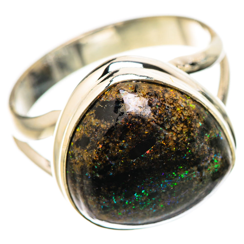 Andamooka Opal Rings handcrafted by Ana Silver Co - RING133845 - Photo 2