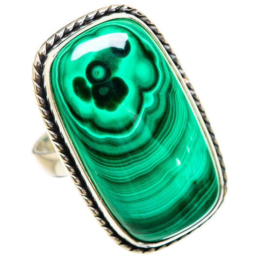 Malachite Rings handcrafted by Ana Silver Co - RING133863 - Photo 2