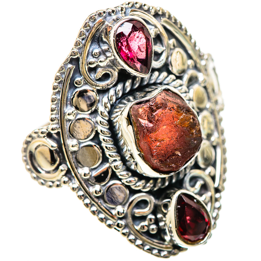 Garnet Rings handcrafted by Ana Silver Co - RING133873 - Photo 2