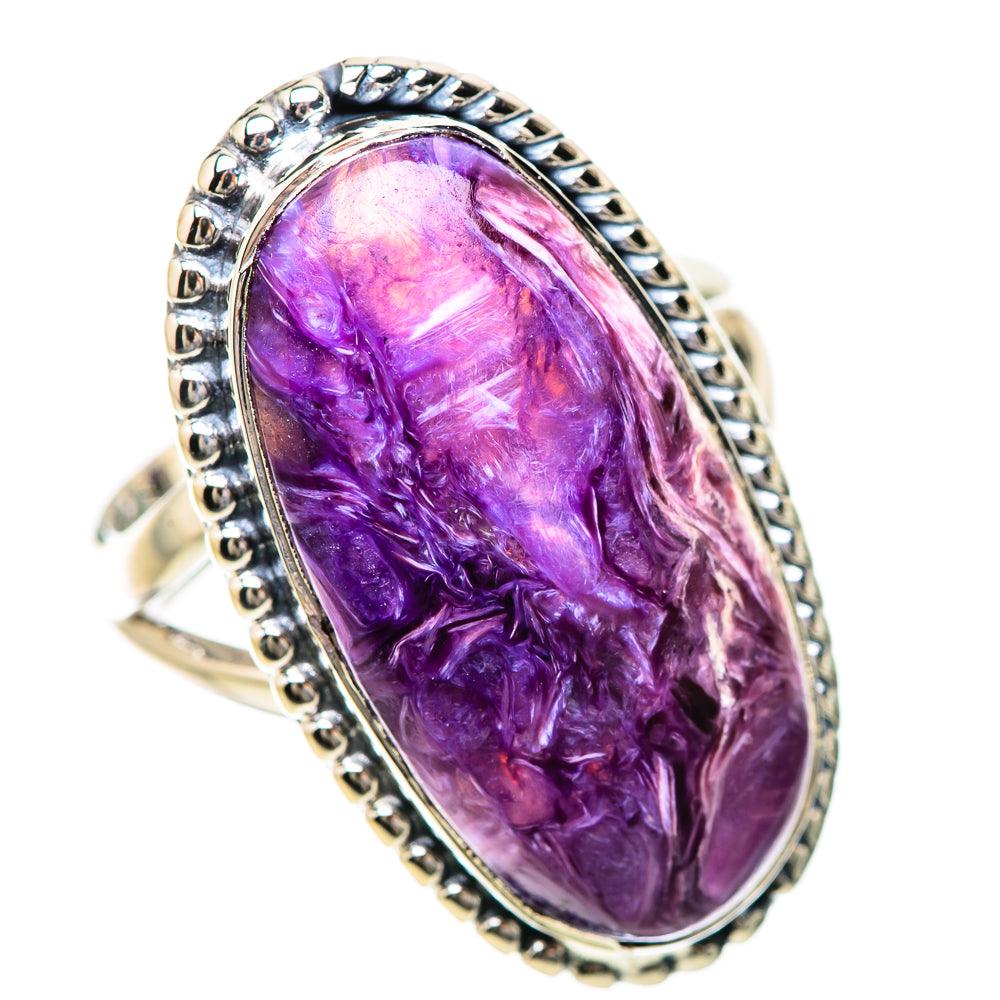 Charoite Rings handcrafted by Ana Silver Co - RING133875 - Photo 2