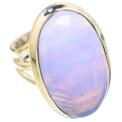 Blue Lace Agate Rings handcrafted by Ana Silver Co - RING133878 - Photo 2