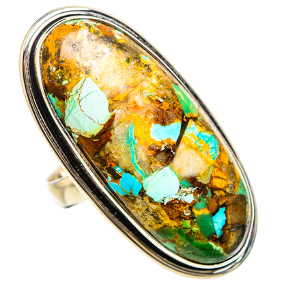 Kingmang Mohave Turquoise Rings handcrafted by Ana Silver Co - RING133882 - Photo 2