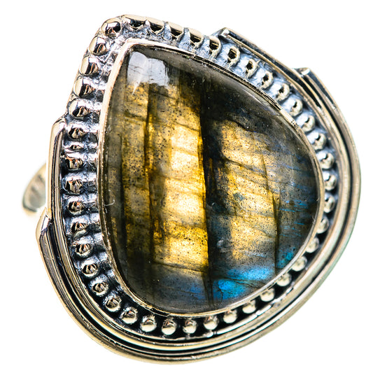 Labradorite Rings handcrafted by Ana Silver Co - RING133884 - Photo 2