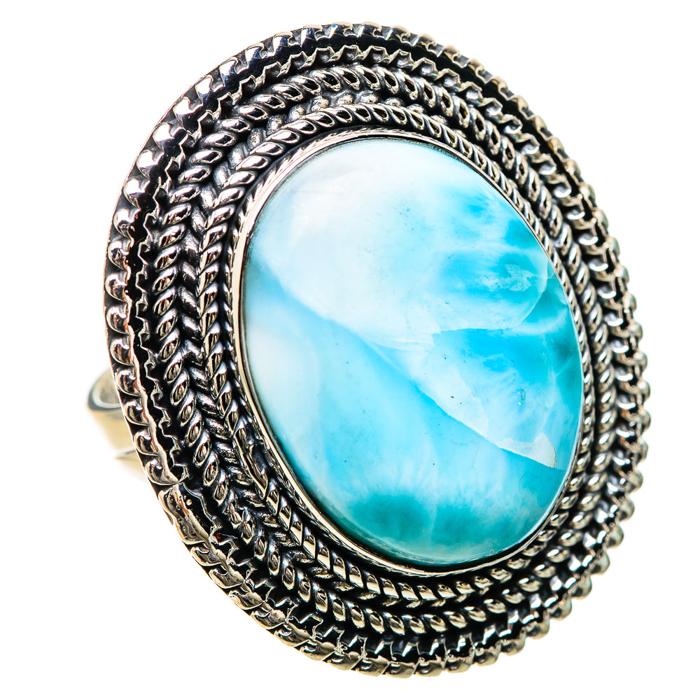 Larimar Rings handcrafted by Ana Silver Co - RING133885 - Photo 2