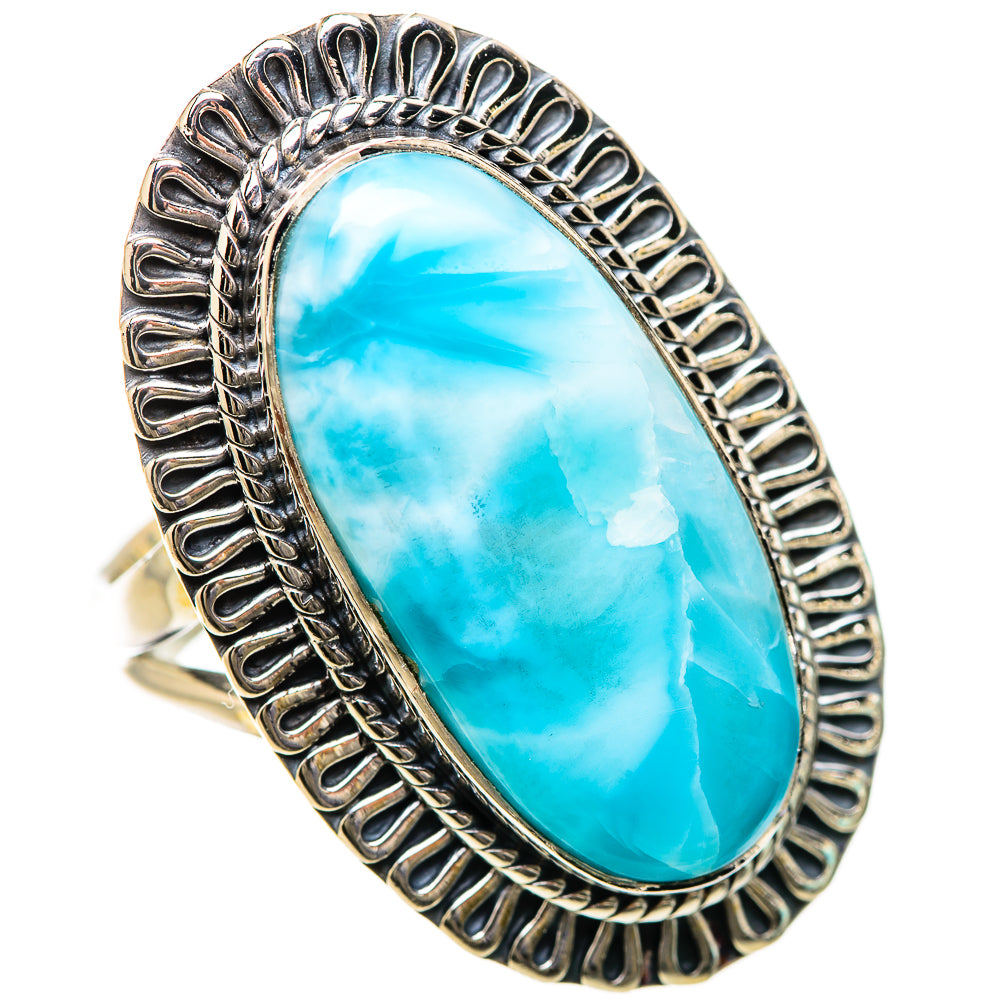 Larimar Rings handcrafted by Ana Silver Co - RING133893 - Photo 2