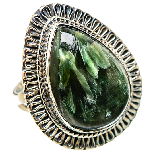 Seraphinite Rings handcrafted by Ana Silver Co - RING133896 - Photo 2