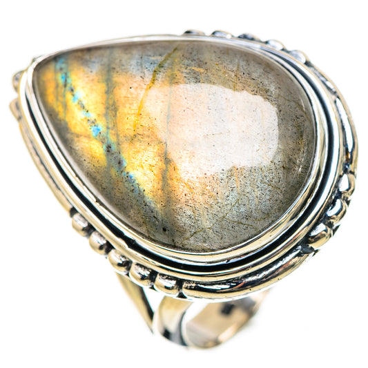 Labradorite Rings handcrafted by Ana Silver Co - RING133898 - Photo 2