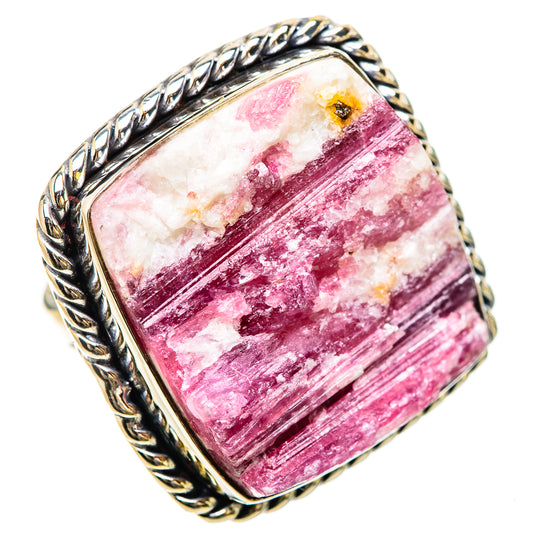Pink Tourmaline Rings handcrafted by Ana Silver Co - RING133899 - Photo 2