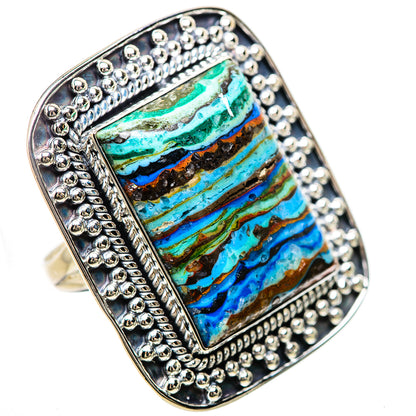 Rainbow Calsilica Rings handcrafted by Ana Silver Co - RING133907 - Photo 2