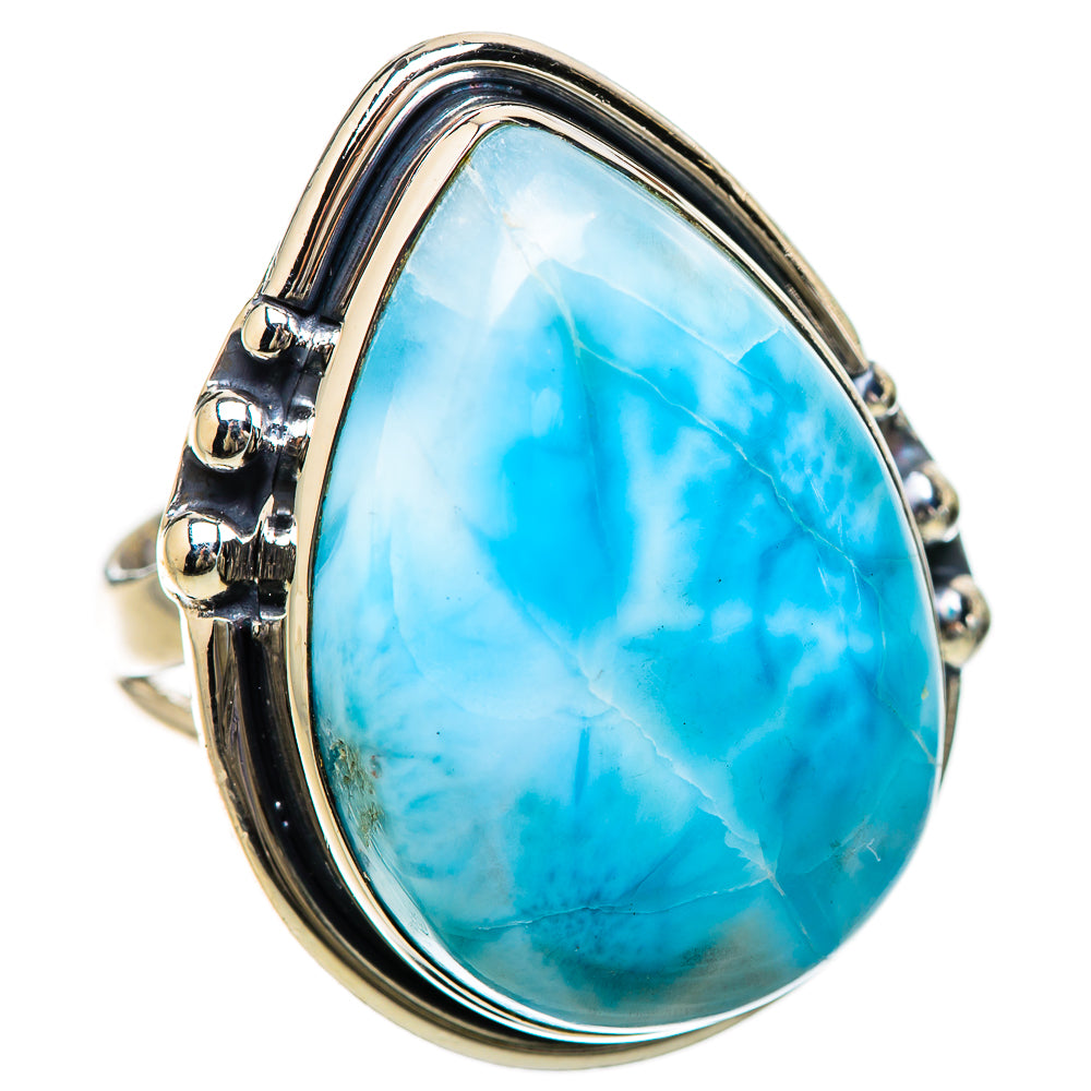 Larimar Rings handcrafted by Ana Silver Co - RING133909 - Photo 2
