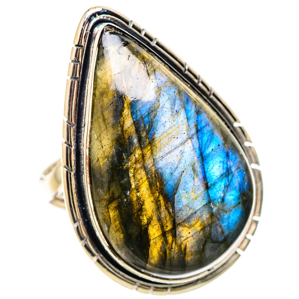 Labradorite Rings handcrafted by Ana Silver Co - RING133911 - Photo 2