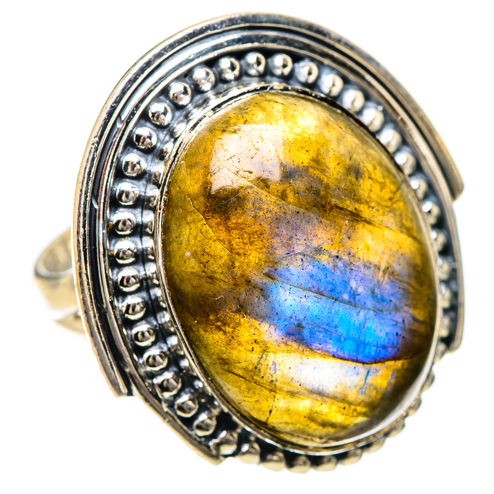 Labradorite Rings handcrafted by Ana Silver Co - RING133914 - Photo 2